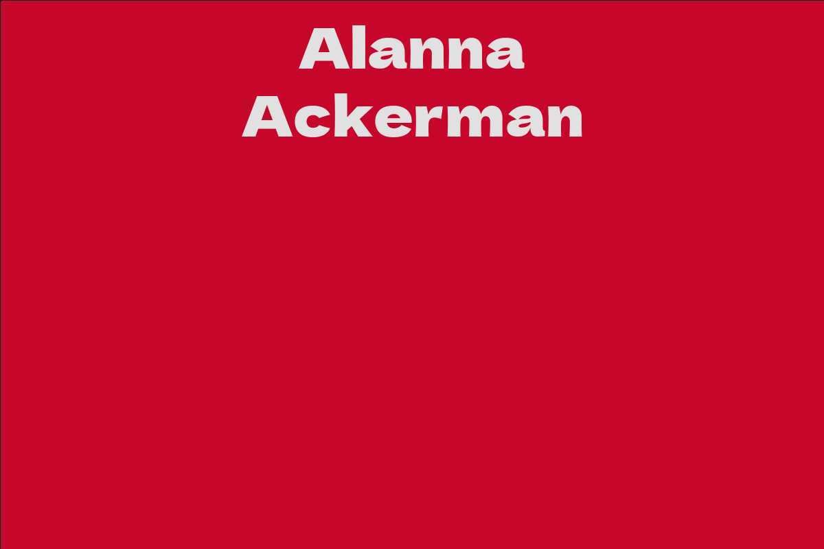 Alanna Ackerman