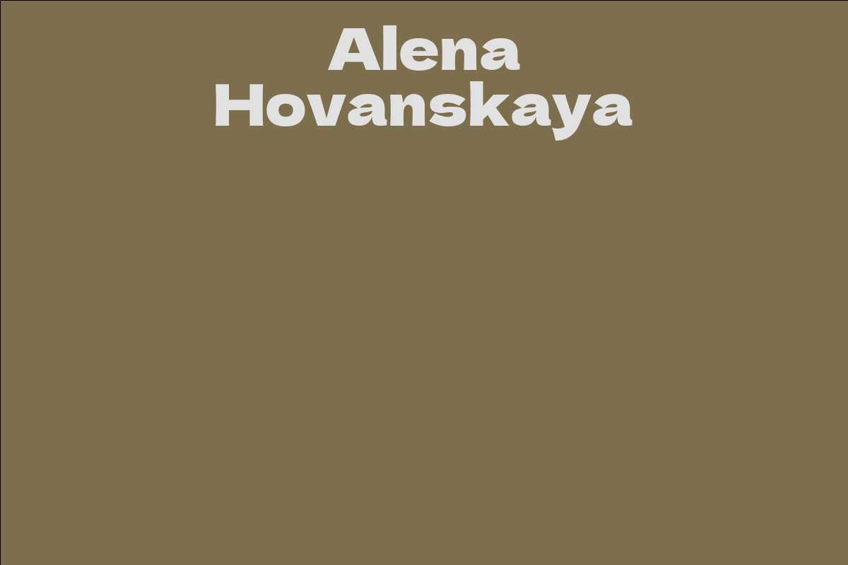 Alena Hovanskaya