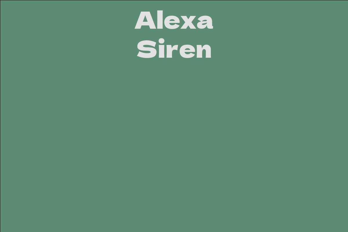 Alexa Siren
