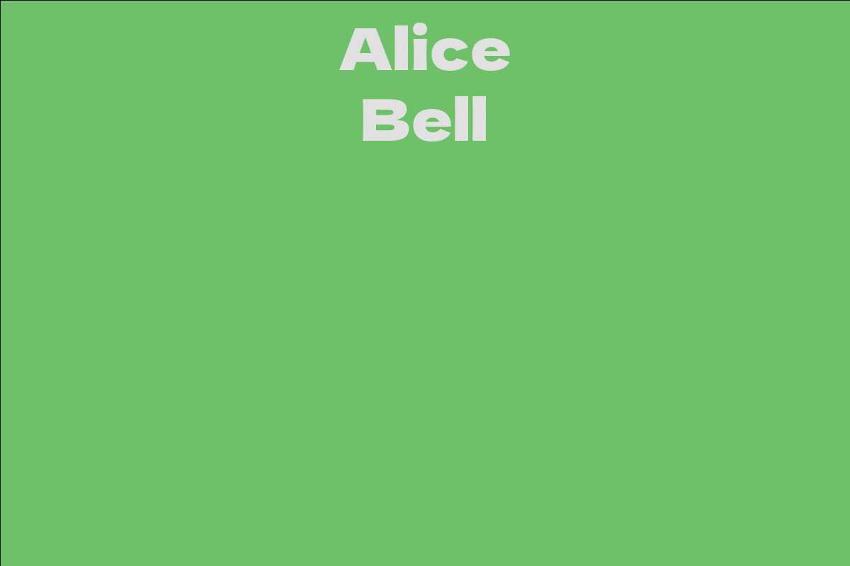 Alice Bell