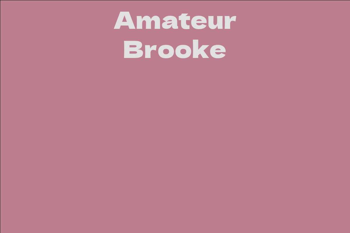 Amateur Brooke