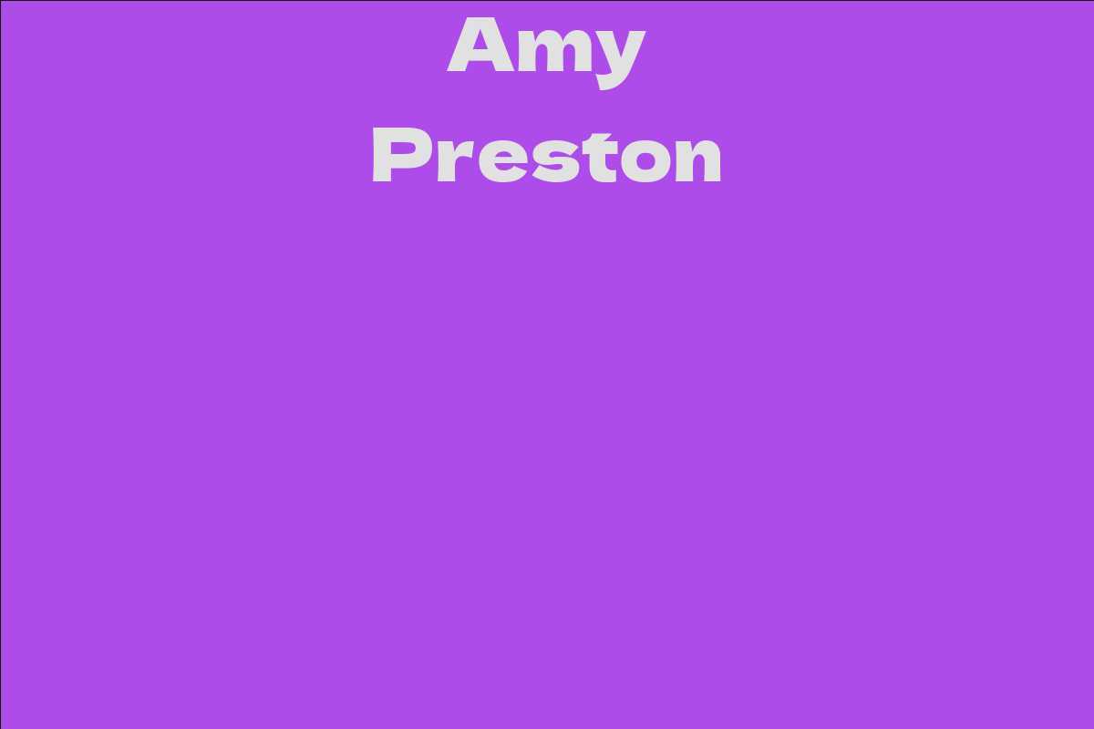 Amy Preston