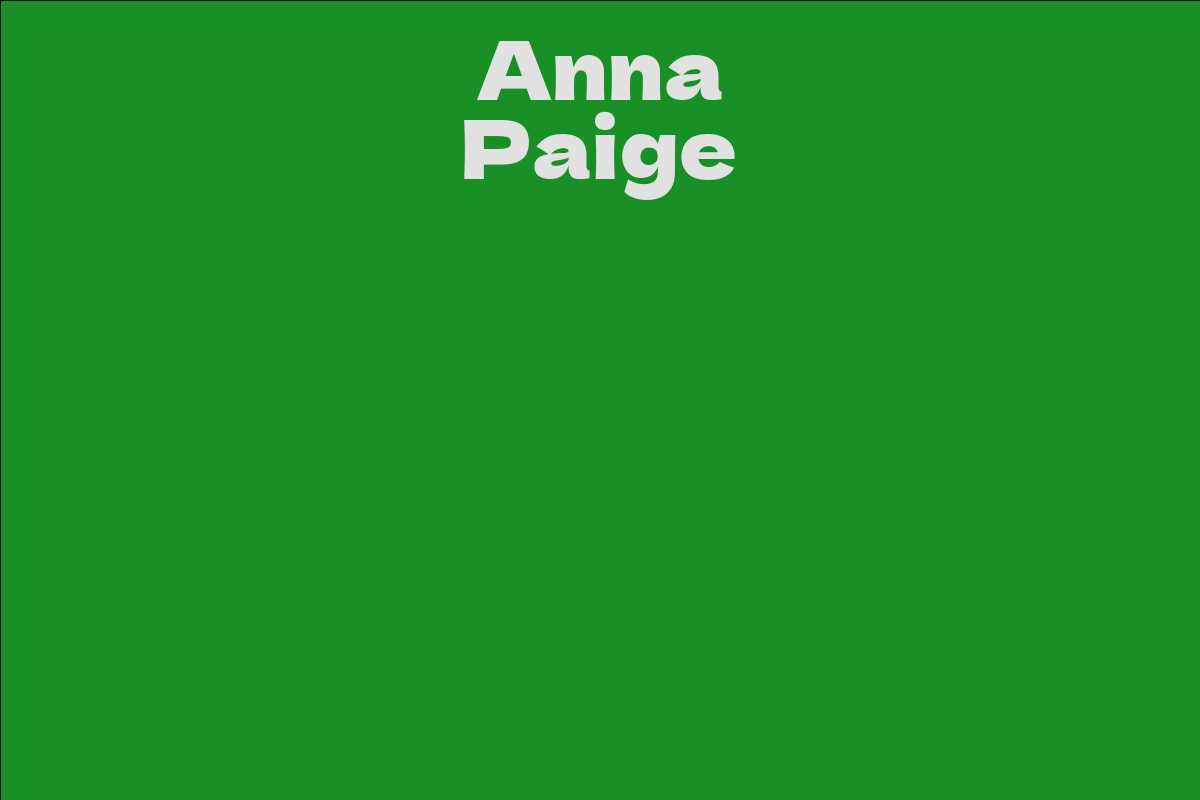 Anna Paige