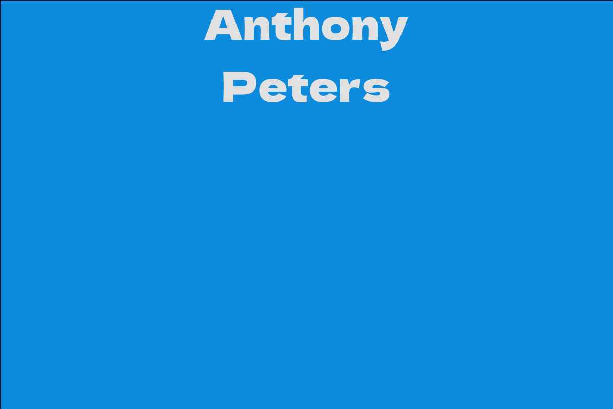 Anthony Peters