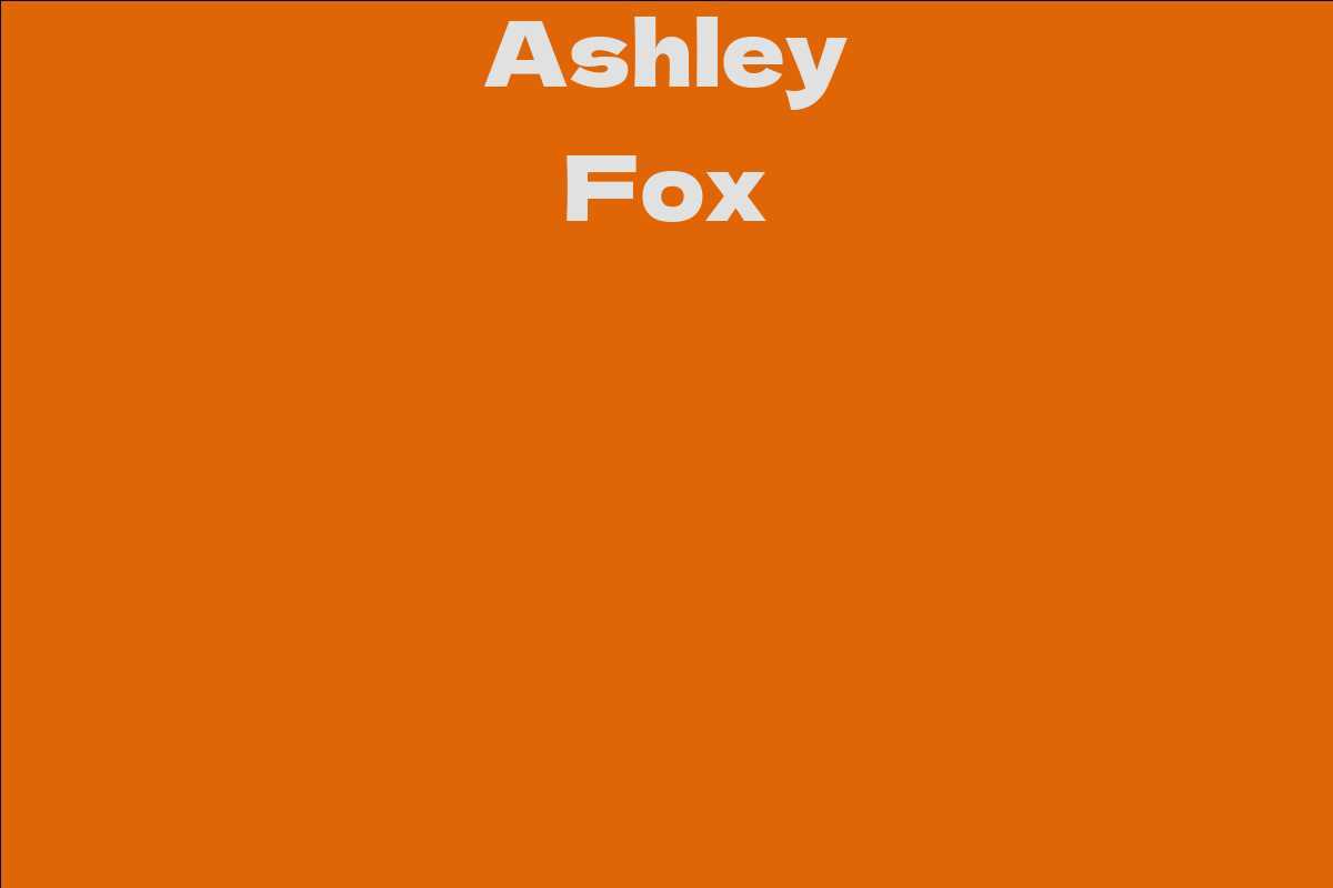 Ashley Fox