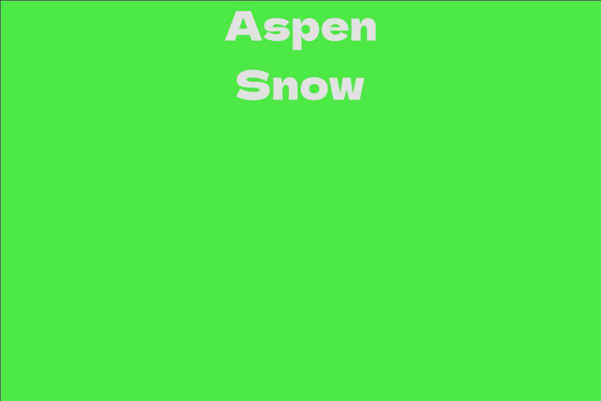Aspen Snow