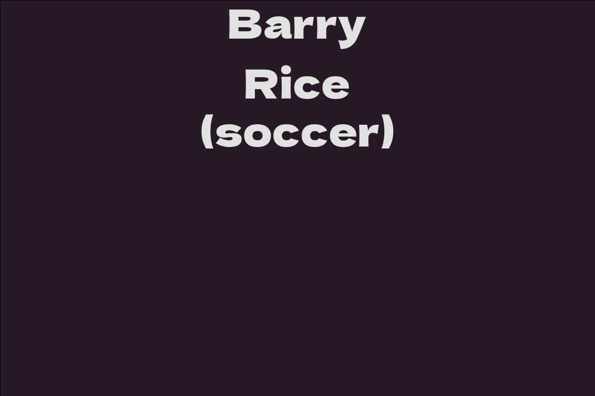 Barry Rice (soccer)