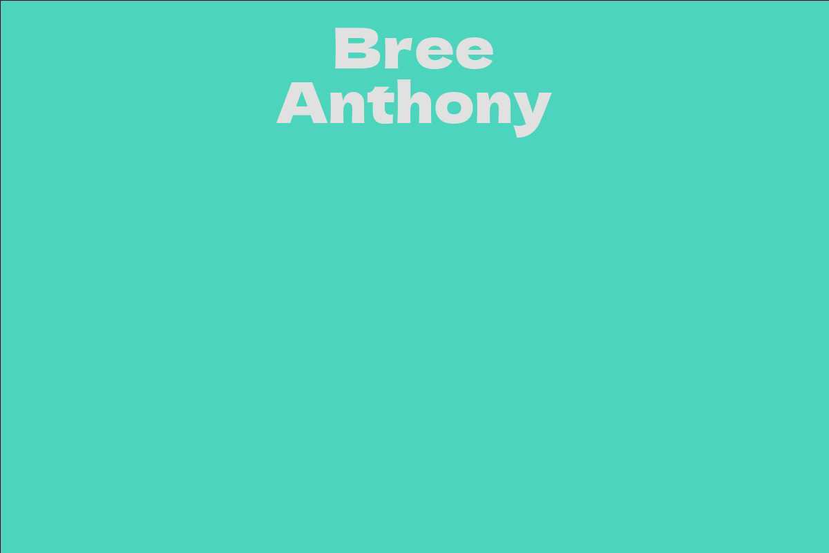 Bree Anthony