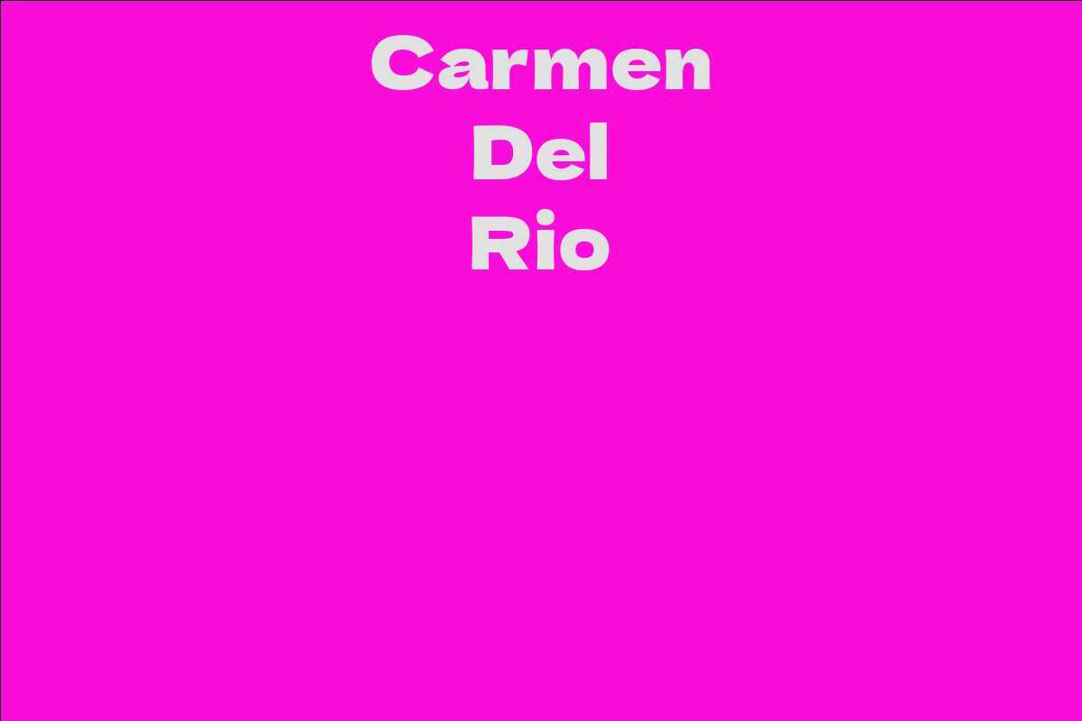 Carmen Del Rio