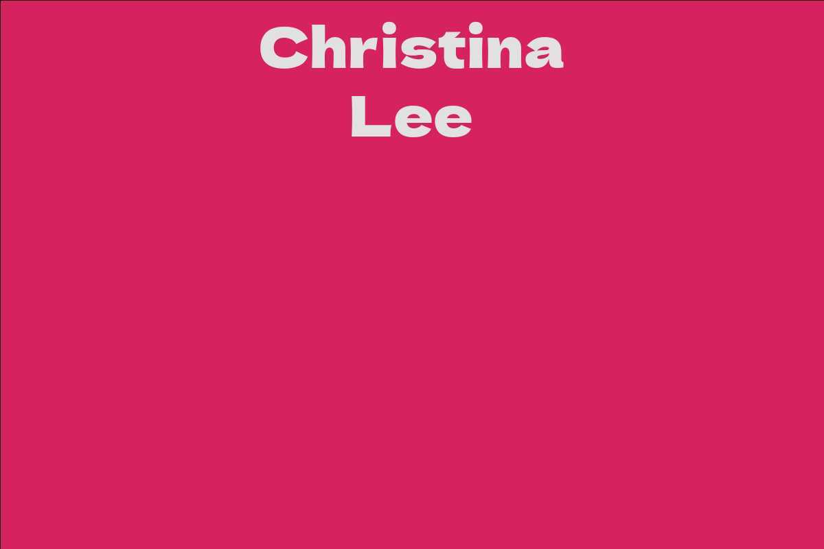 Christina Lee