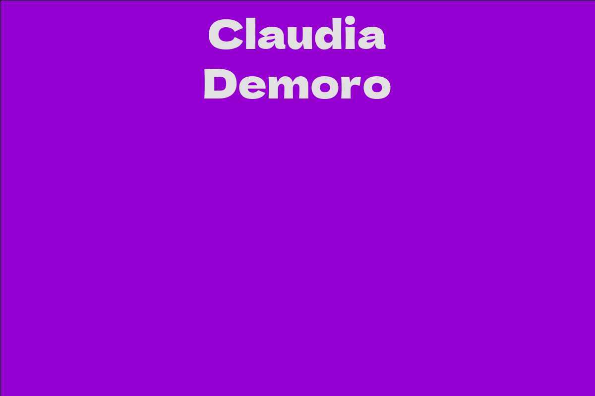 Claudia Demoro