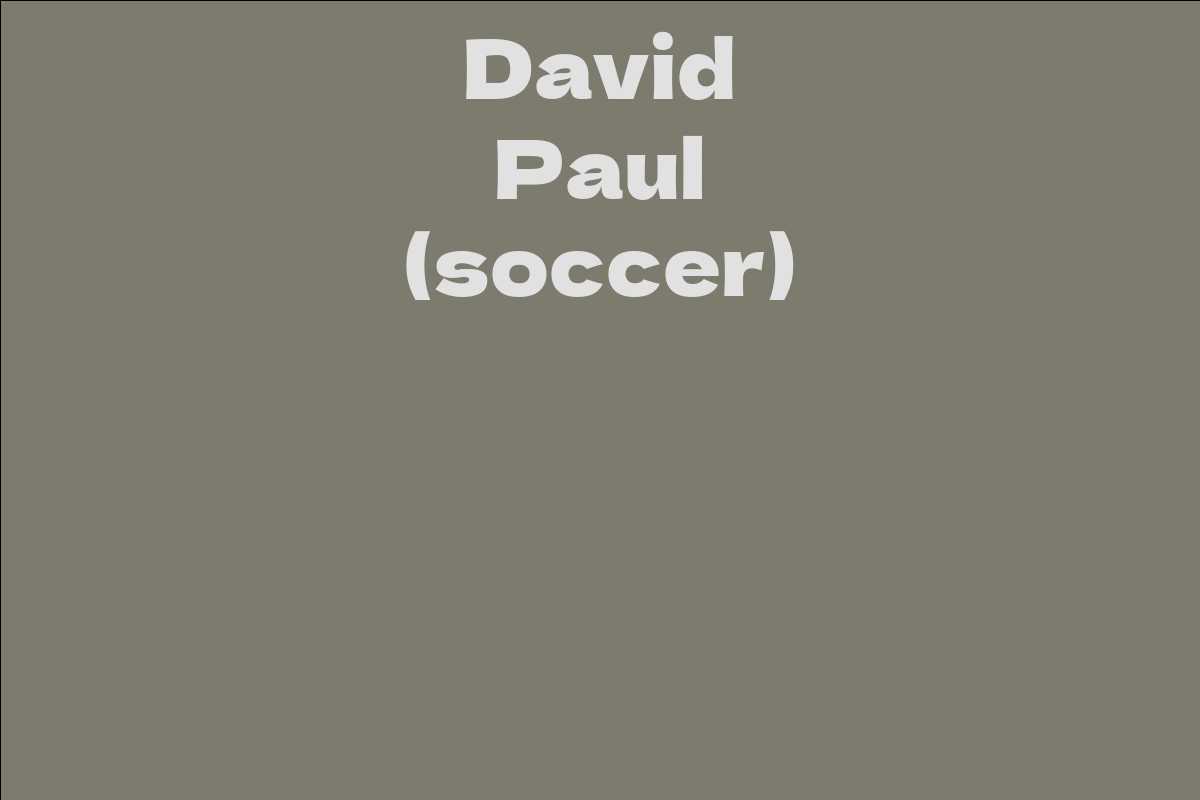 David Paul (soccer)