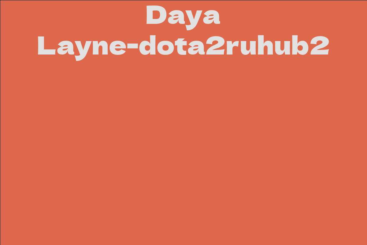 Daya Layne-dota2ruhub2