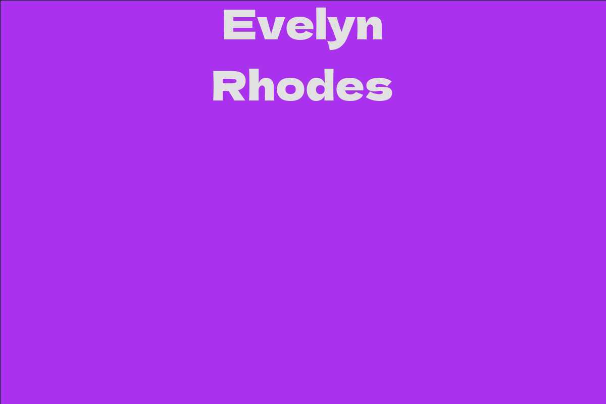 Evelyn Rhodes