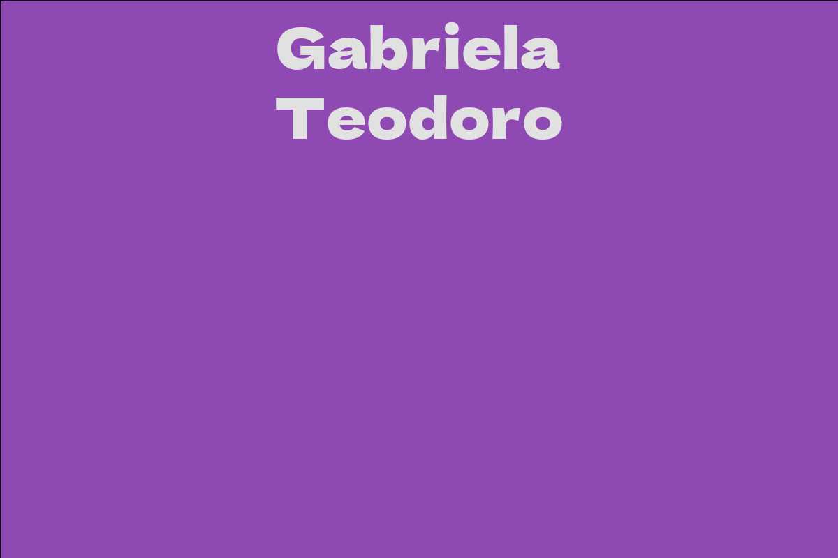 Gabriela Teodoro