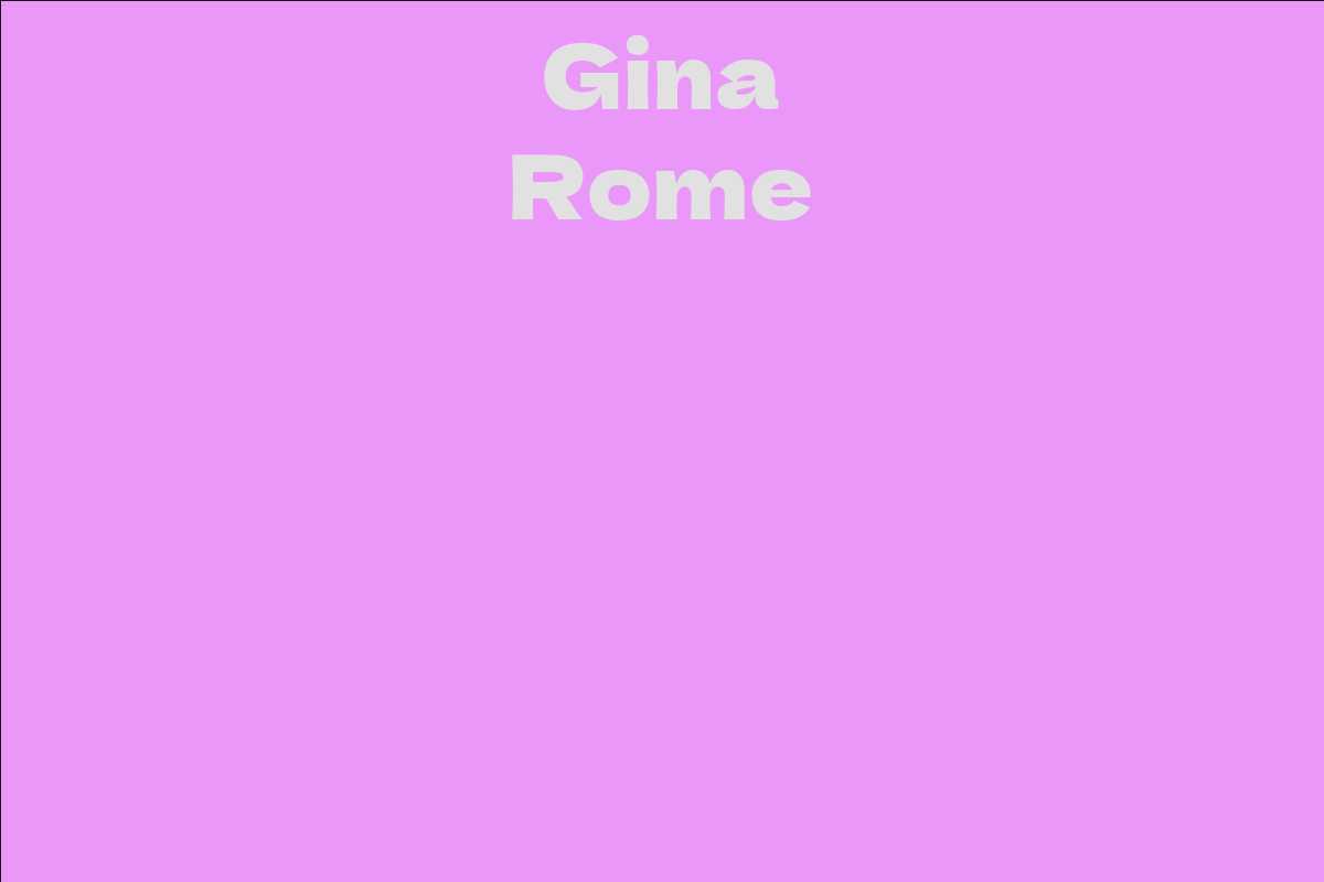 Gina Rome
