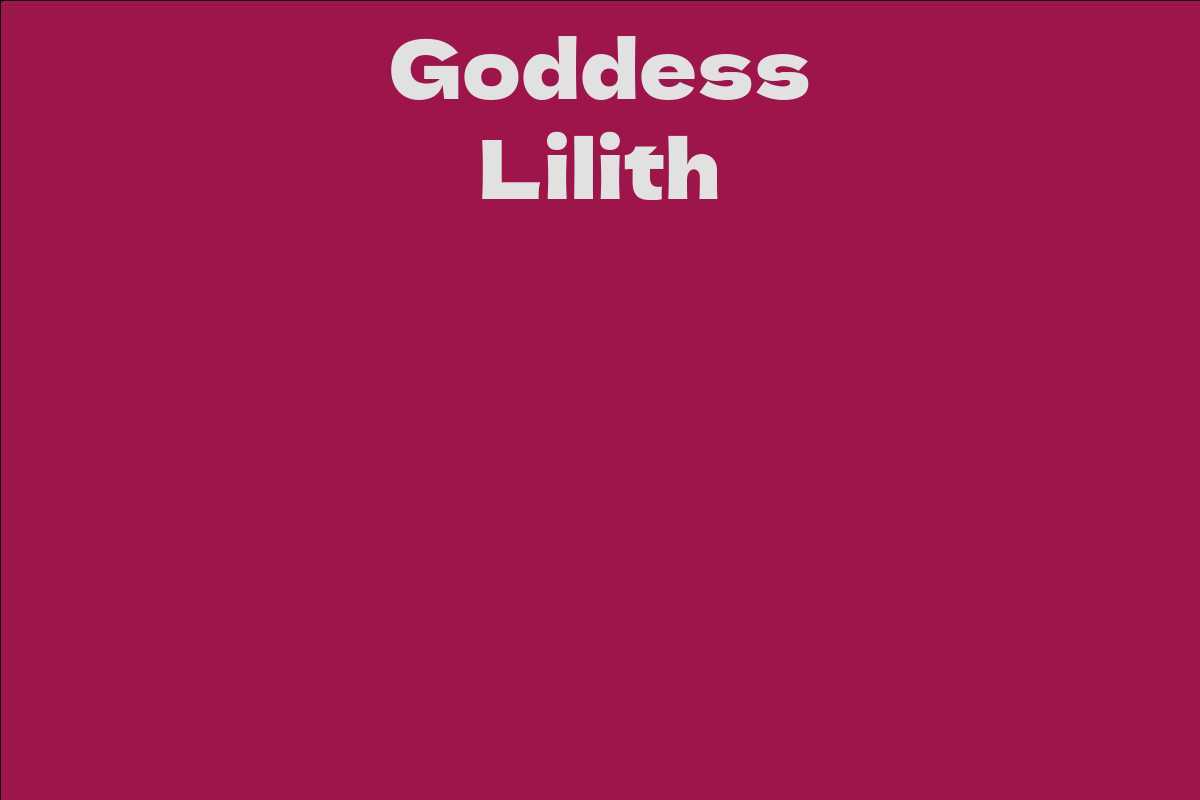 Goddess Lilith