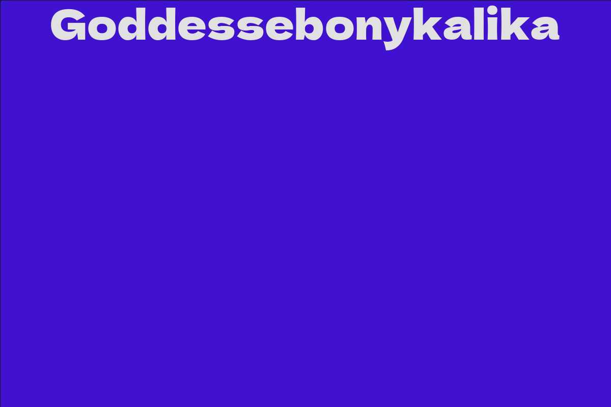 Goddessebonykalika