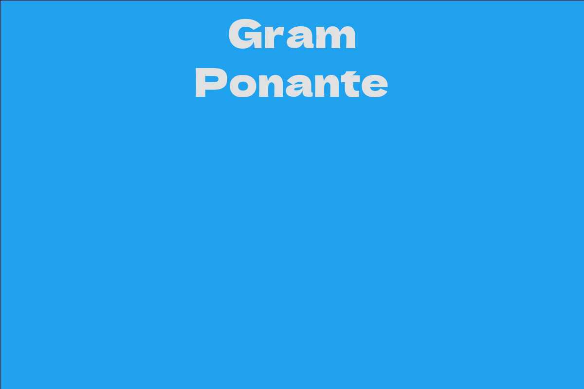 Gram Ponante