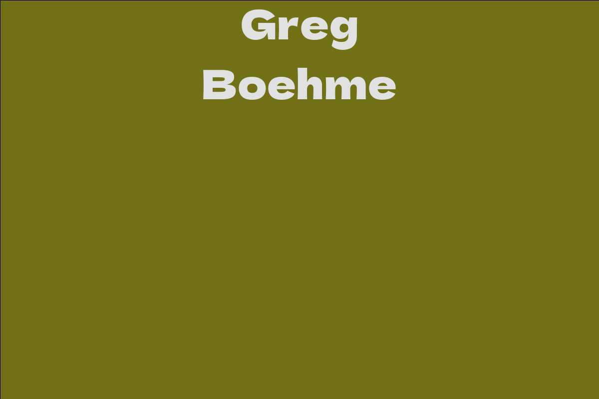 Greg Boehme