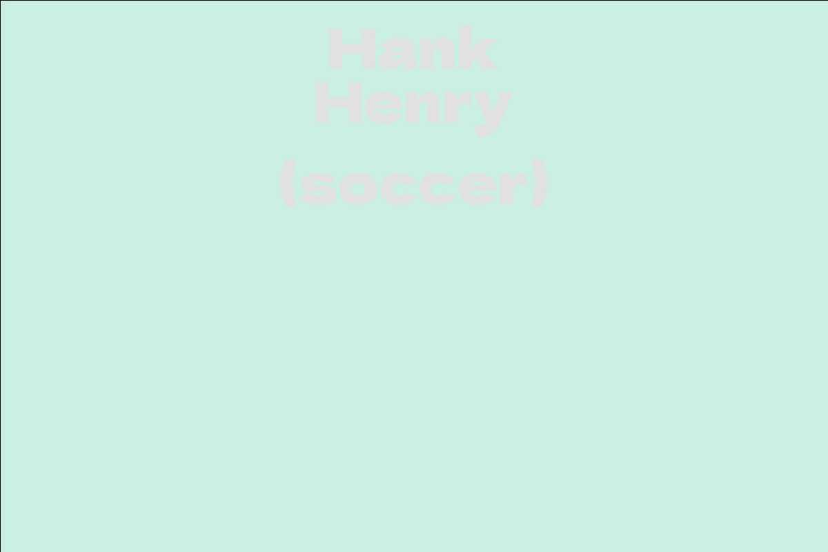 Hank Henry (soccer)