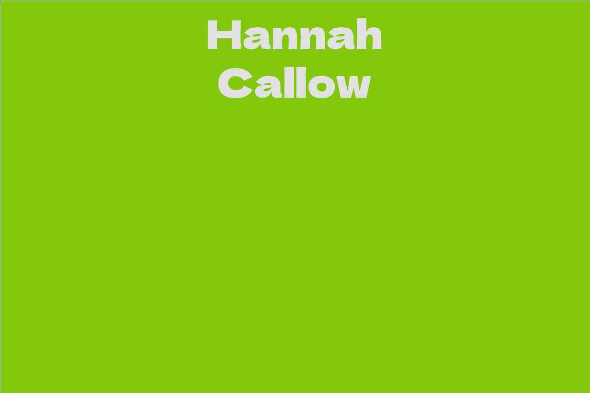 Hannah Callow