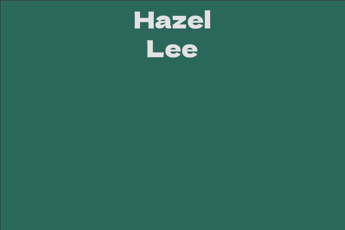Hazel Lee