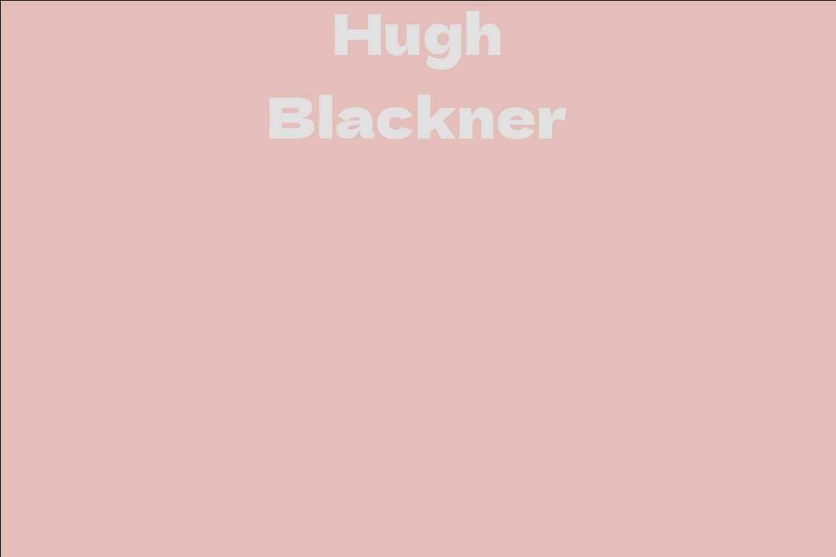 Hugh Blackner