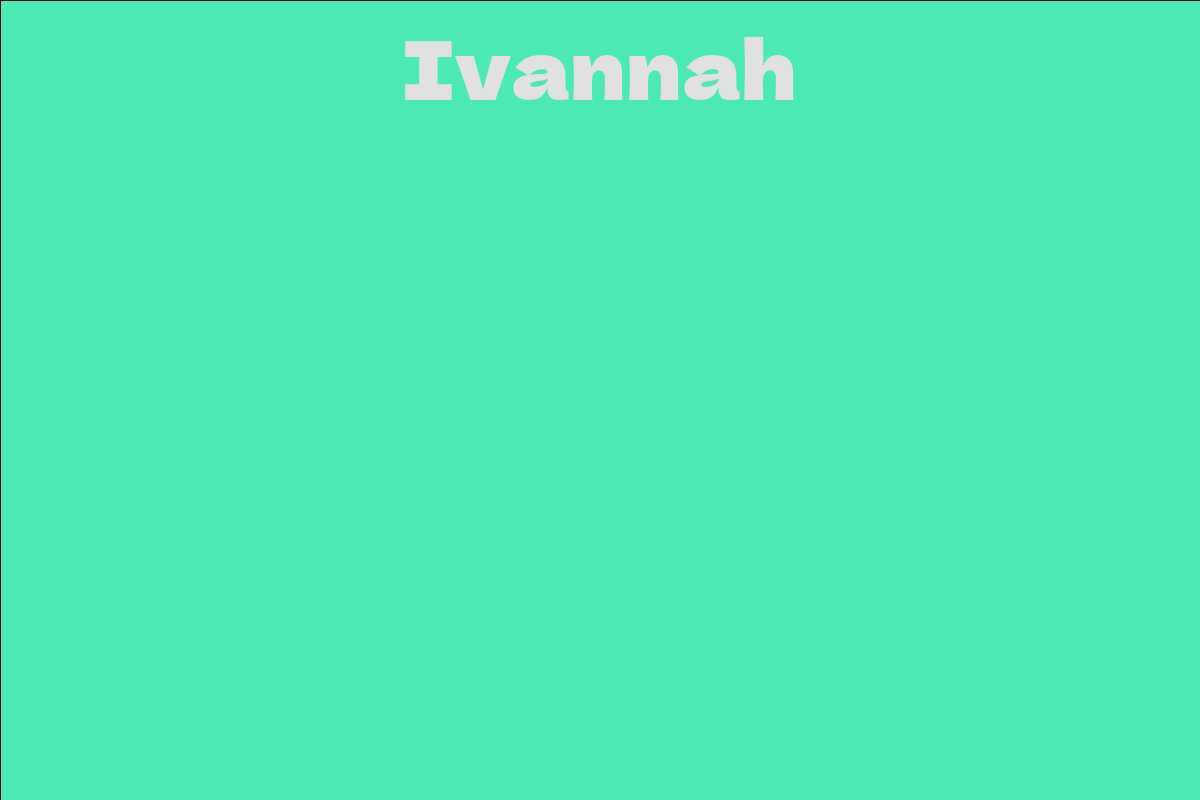 Ivannah