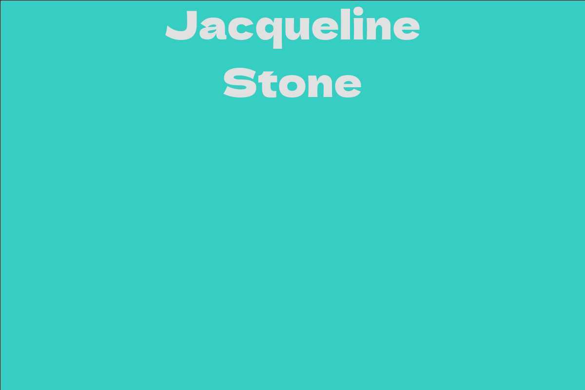 Jacqueline Stone