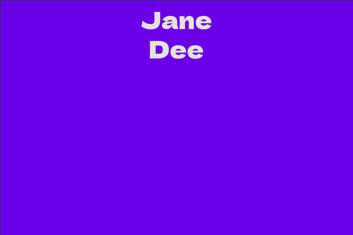 Jane Dee