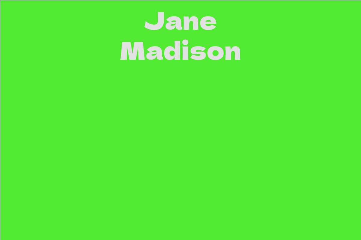 Jane Madison