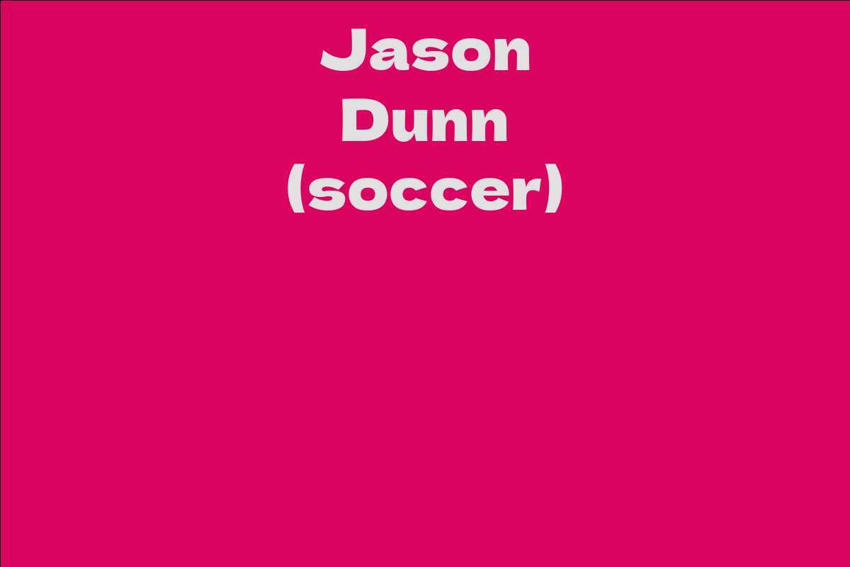 Jason Dunn (soccer)