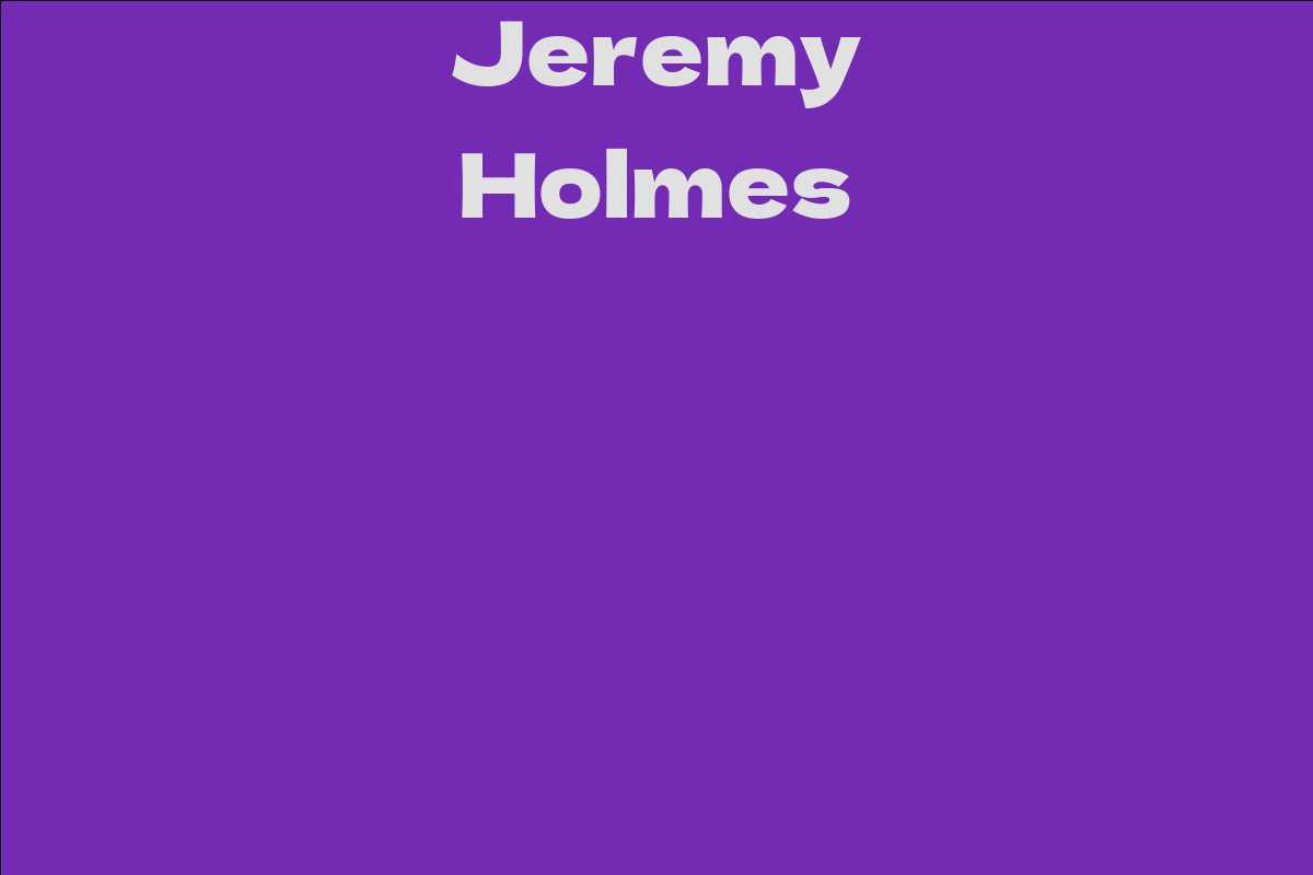Jeremy Holmes