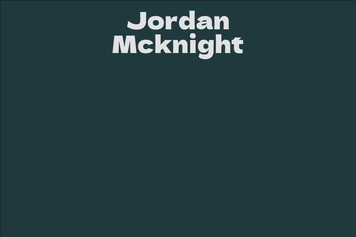 Jordan Mcknight