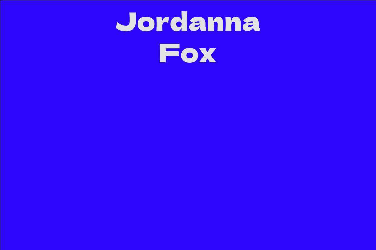 Jordanna Fox