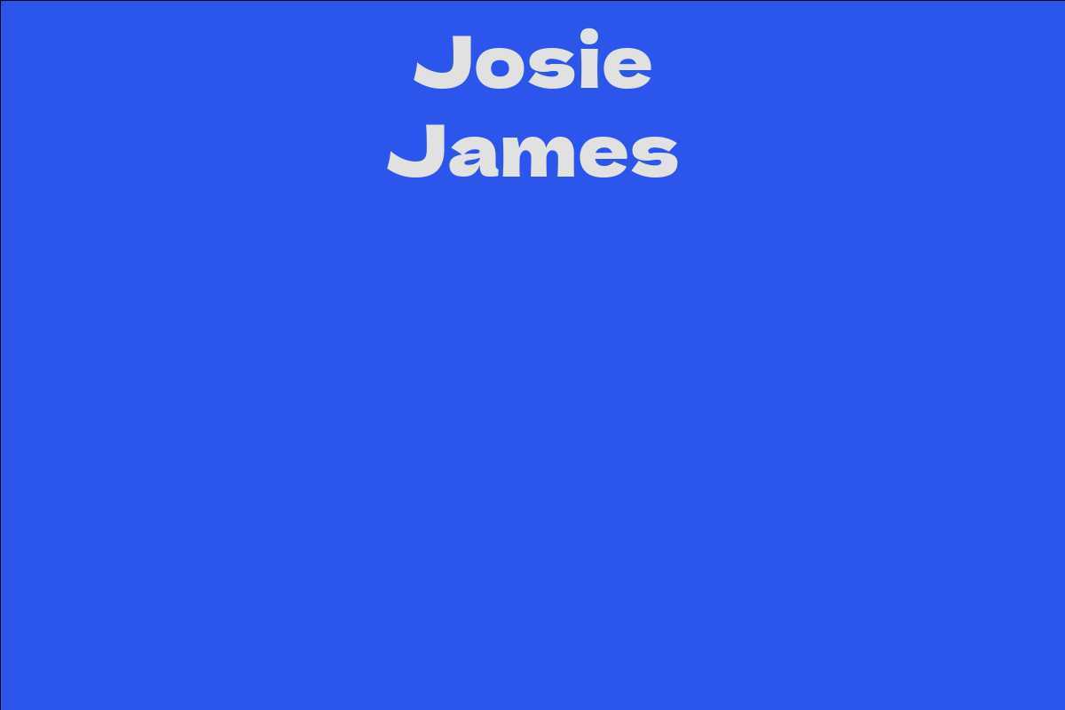 Josie James