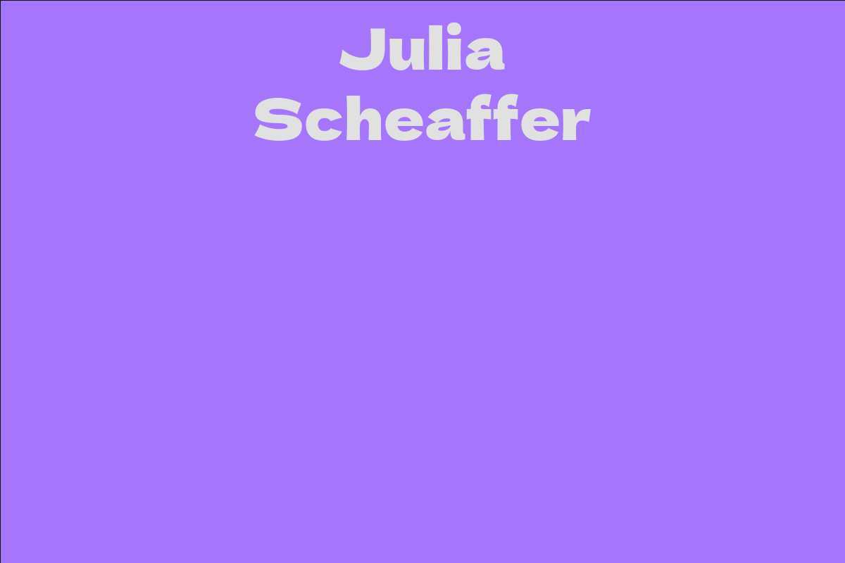 Julia Scheaffer