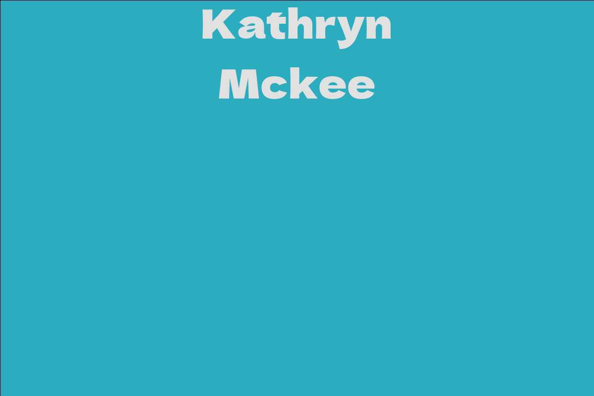 Kathryn Mckee