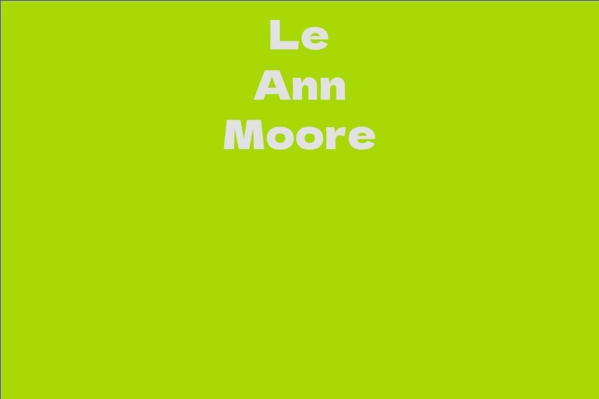 Le Ann Moore