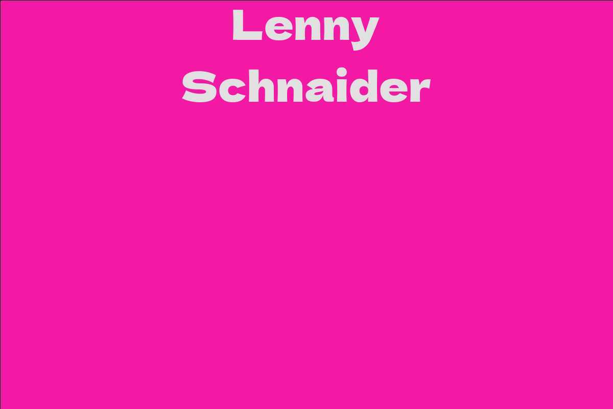 Lenny Schnaider