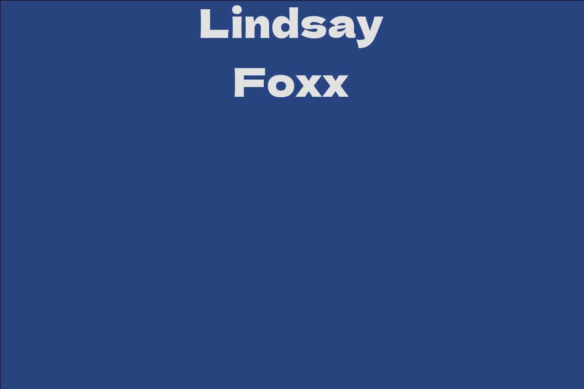 Lindsay Foxx