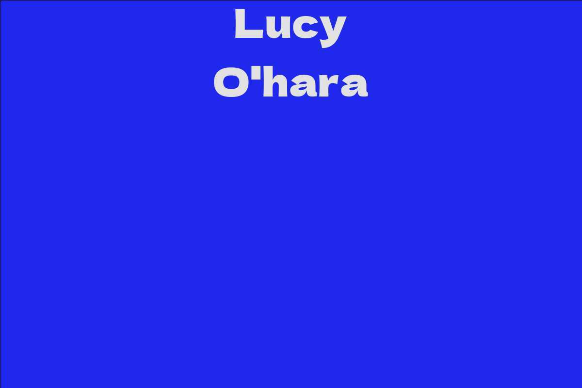 Lucy O'hara