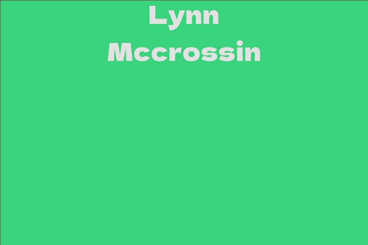 Lynn Mccrossin