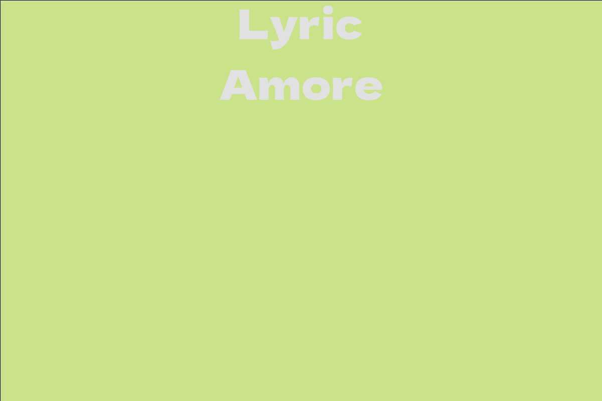 Lyric Amore