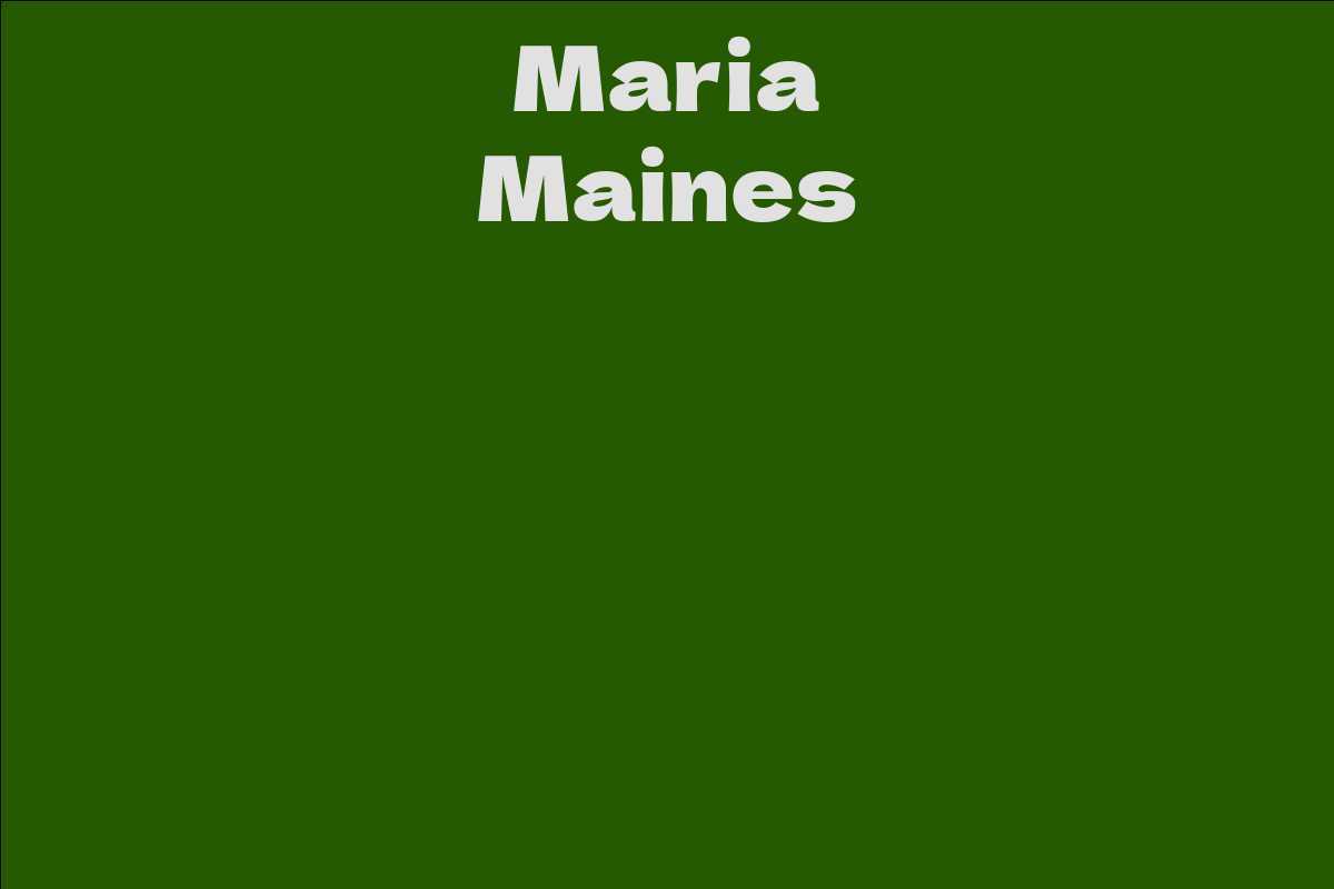 Maria Maines