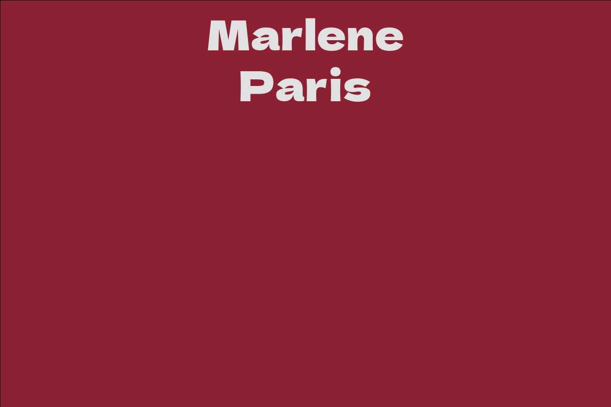 Marlene Paris