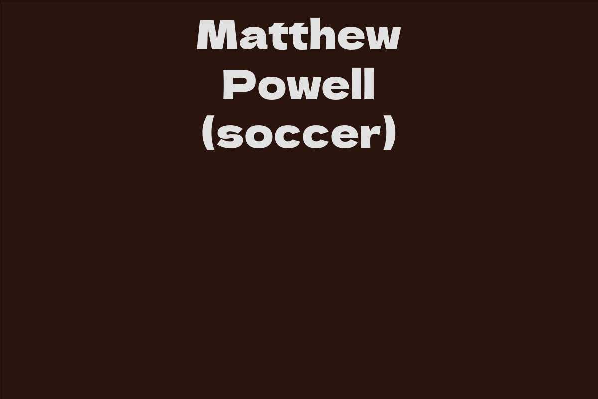 Matthew Powell (soccer)