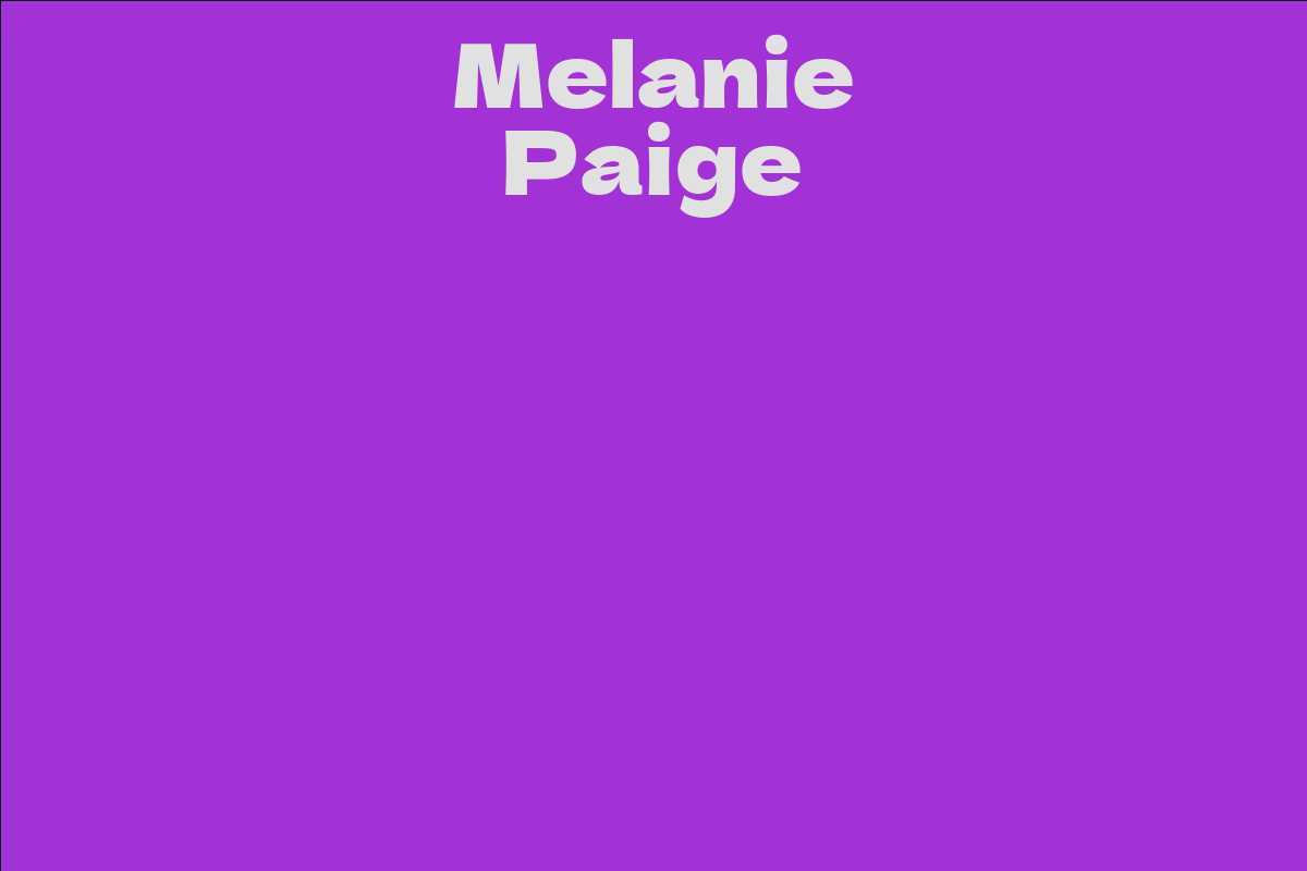 Melanie Paige
