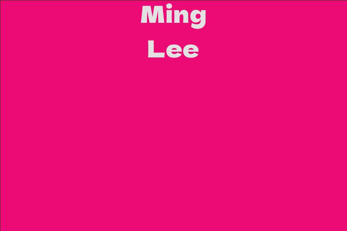 Ming Lee